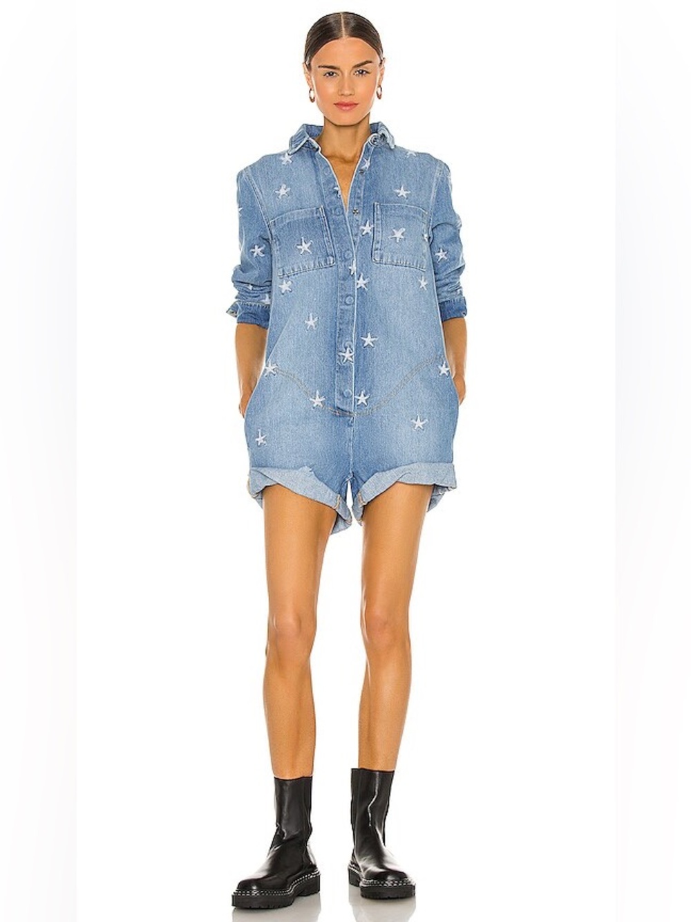 One teaspoon denim Prophecy Jumpsuit in Pacific Star